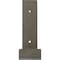 Ekena Millwork Steel Hanging Shelf Bracket, Hammered Silver 2"W x 12"D x 7"H BKTM02X12X07HSHSV - alternate 7